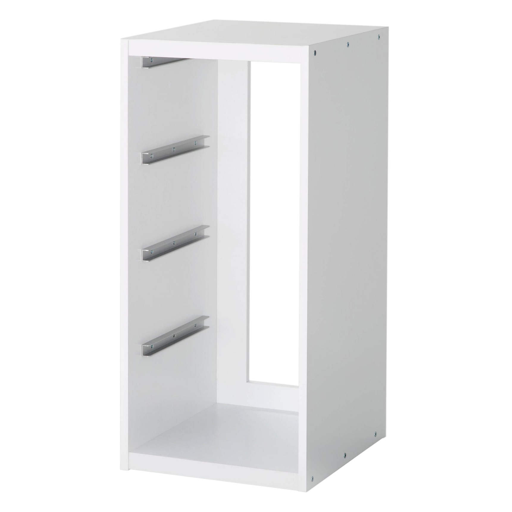 Brightroom Short Sliding Bin Cubes in White EBTH